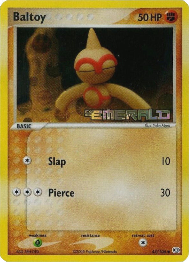 Baltoy (43/106) (Stamped) [EX: Emerald] Pokémon