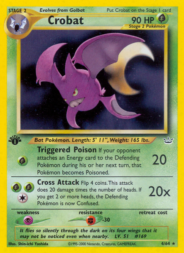 Crobat (4/64) [Neo Revelation 1st Edition] Pokémon