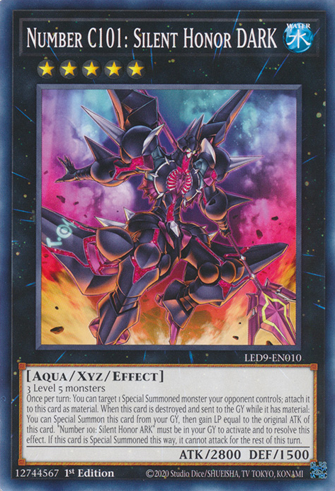 Number C101: Silent Honor DARK [LED9-EN010] Common Yu-Gi-Oh!