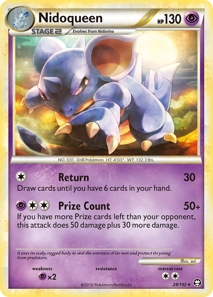 Nidoqueen (28/102) [HeartGold & SoulSilver: Triumphant] Pokémon