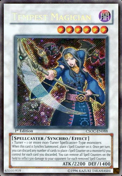 Tempest Magician [CSOC-EN088] Secret Rare Yu-Gi-Oh!