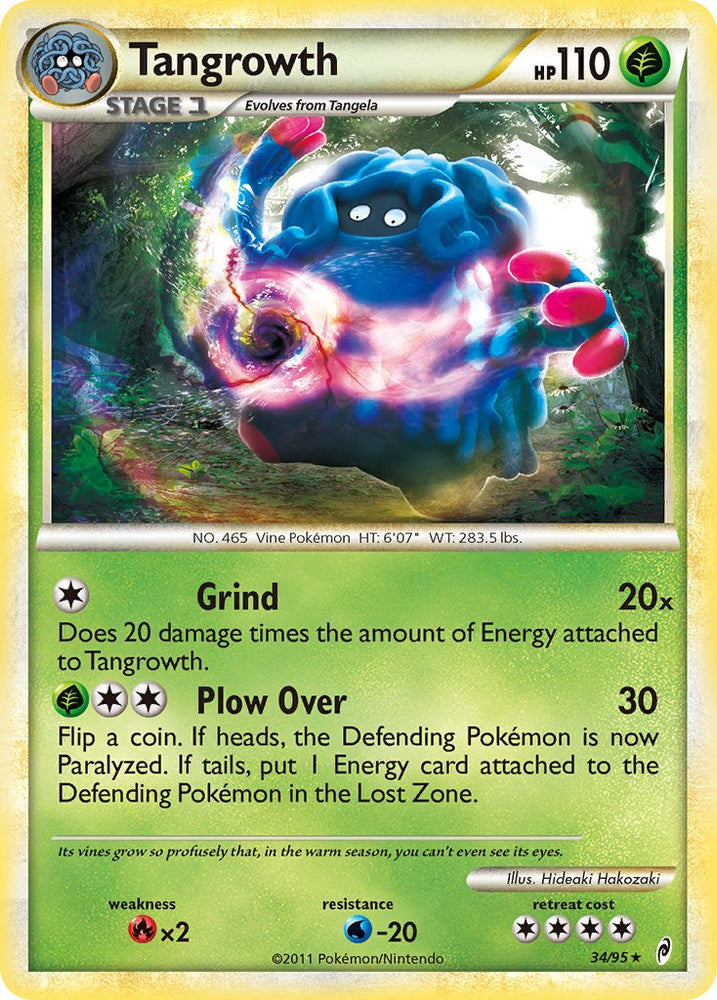 Tangrowth (34/95) (Theme Deck Exclusive) [HeartGold & SoulSilver: Call of Legends] Pokémon