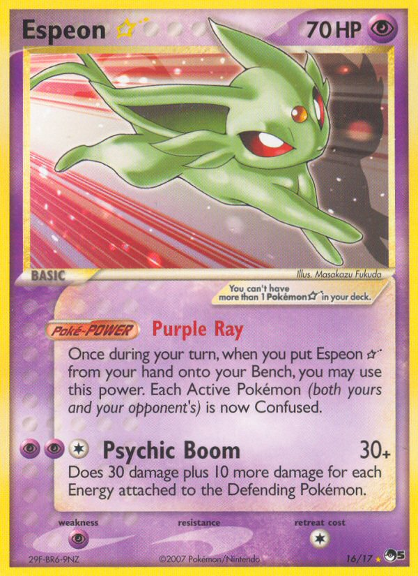 Espeon Star (16/17) [POP Series 5] Pokémon