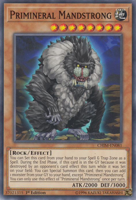 Primineral Mandstrong [CHIM-EN081] Common Yu-Gi-Oh!
