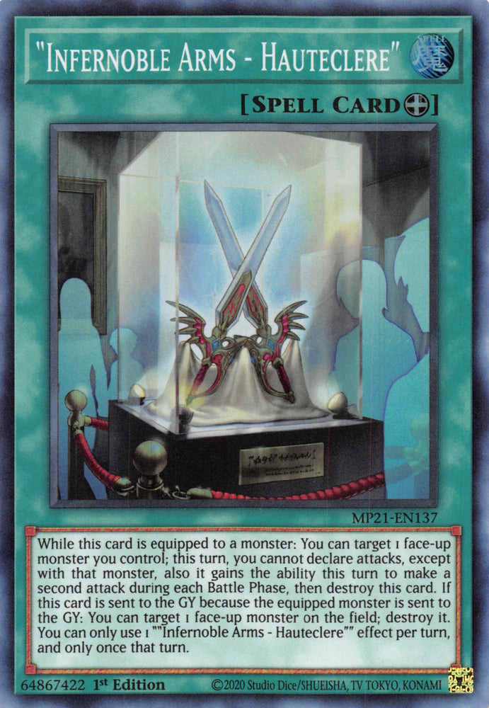 Infernoble Arms - Hauteclere [MP21-EN137] Super Rare Yu-Gi-Oh!