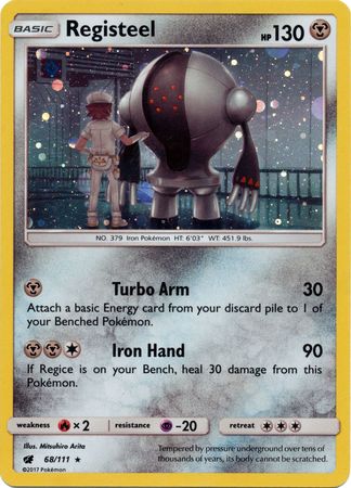 Registeel (68/111) (Cosmos Holo) [Sun & Moon: Crimson Invasion] Pokémon