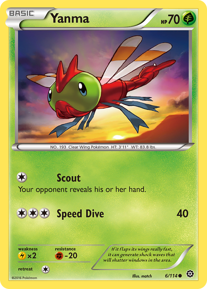 Yanma (6/114) [XY: Steam Siege] Pokémon