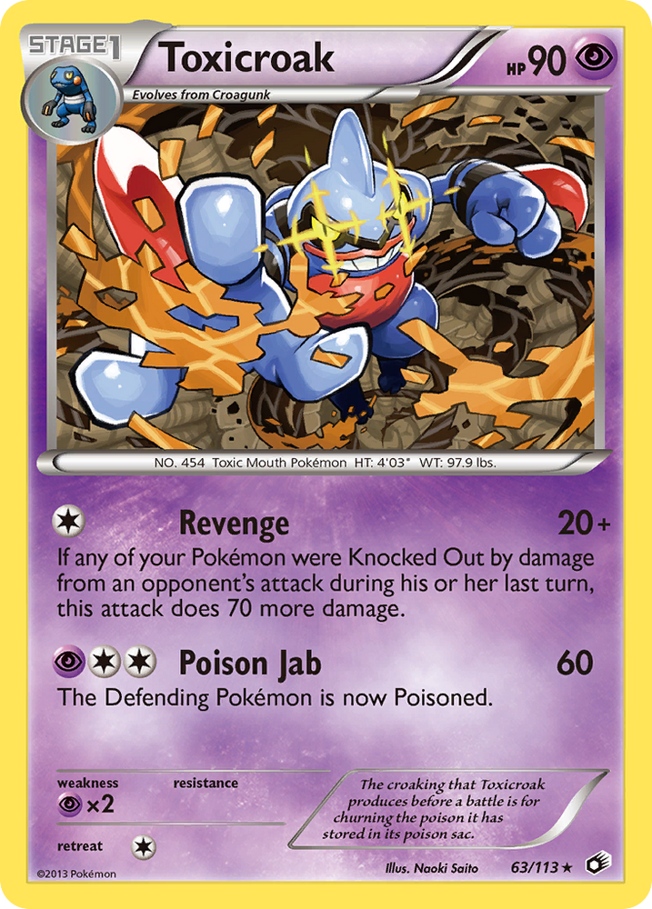 Toxicroak (63/113) [Black & White: Legendary Treasures] Pokémon