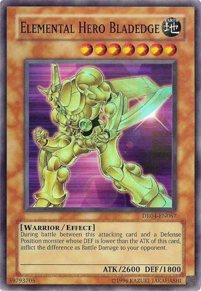 Elemental Hero Bladedge [DR04-EN067] Super Rare Yu-Gi-Oh!