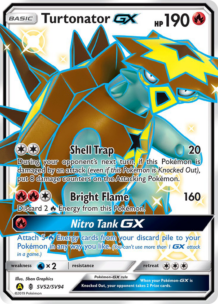 Turtonator GX (SV52/SV94) [Sun & Moon: Hidden Fates - Shiny Vault] Pokémon