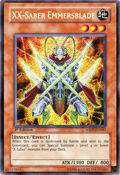 XX-Saber Emmersblade [ABPF-EN081] Secret Rare Yu-Gi-Oh!