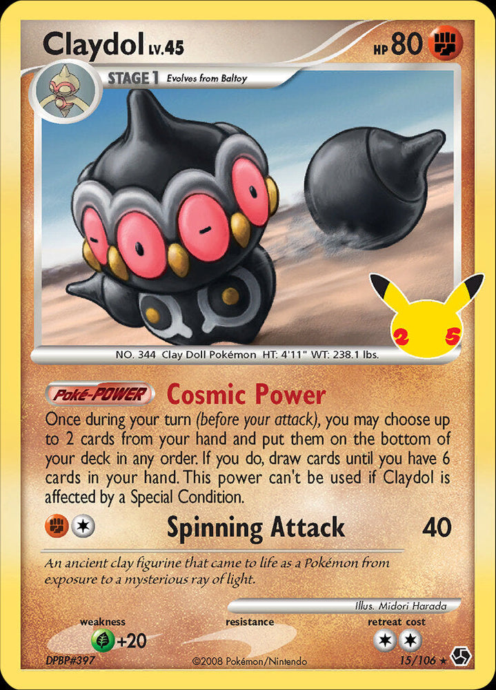 Claydol (15/106) [Celebrations: 25th Anniversary - Classic Collection] Pokémon