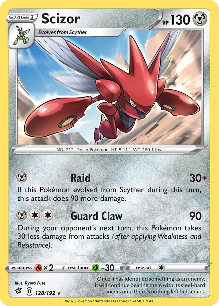 Scizor (128/192) [Sword & Shield: Rebel Clash] Pokémon