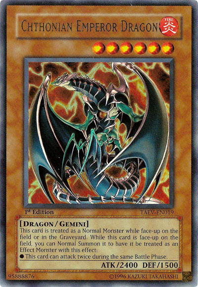 Chthonian Emperor Dragon [TAEV-EN019] Ultra Rare Yu-Gi-Oh!