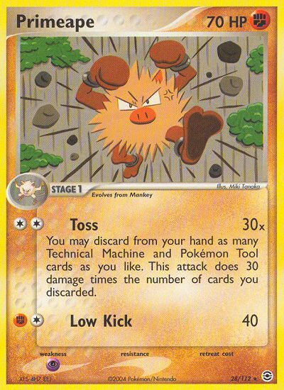 Primeape (28/112) [EX: FireRed & LeafGreen] Pokémon