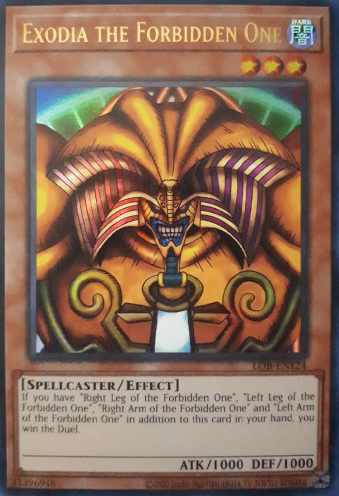 Exodia the Forbidden One (25th Anniversary) [LOB-EN124] Ultra Rare Yu-Gi-Oh!