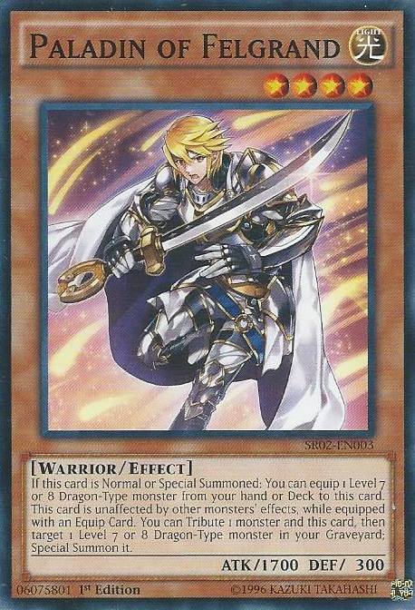 Paladin of Felgrand [SR02-EN003] Common Yu-Gi-Oh!