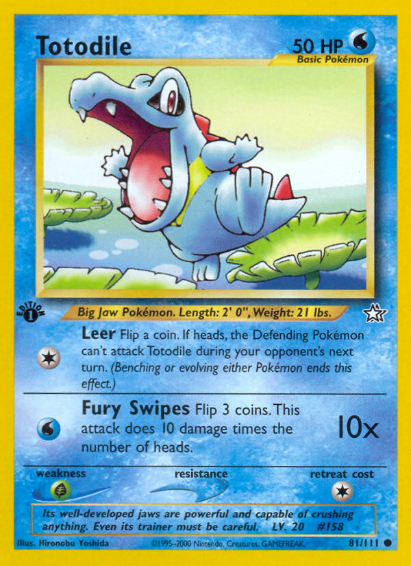 Totodile (81/111) [Neo Genesis 1st Edition] Pokémon