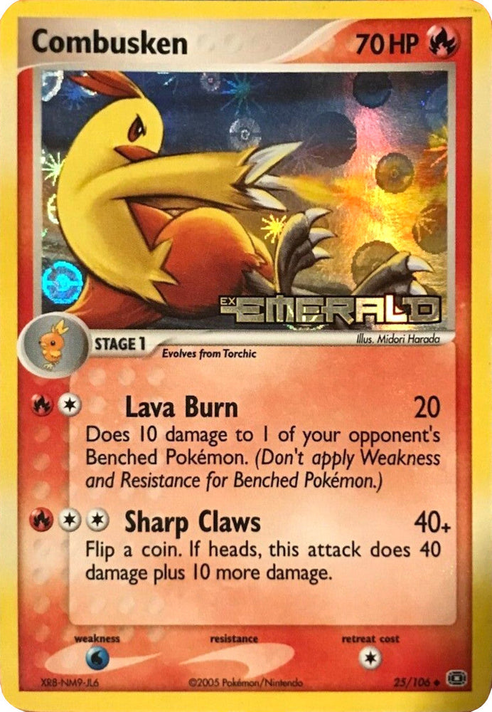 Combusken (25/106) (Stamped) [EX: Emerald] Pokémon