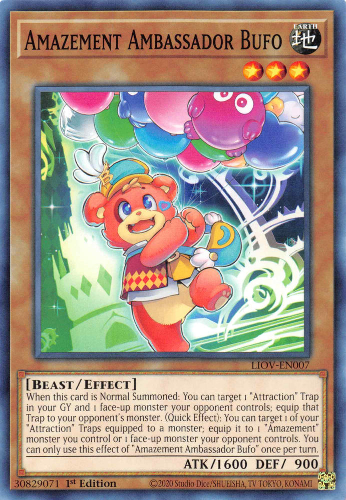 Amazement Ambassador Bufo [LIOV-EN007] Common Yu-Gi-Oh!
