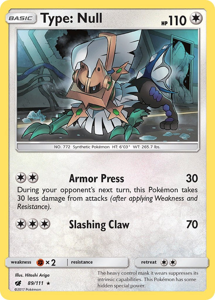 Type: Null (89/111) (Theme Deck Exclusive) [Sun & Moon: Crimson Invasion] Pokémon
