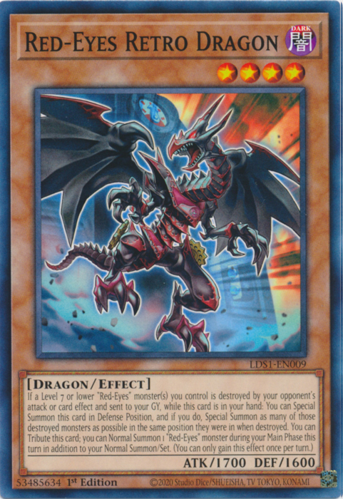 Red-Eyes Retro Dragon [LDS1-EN009] Common Yu-Gi-Oh!