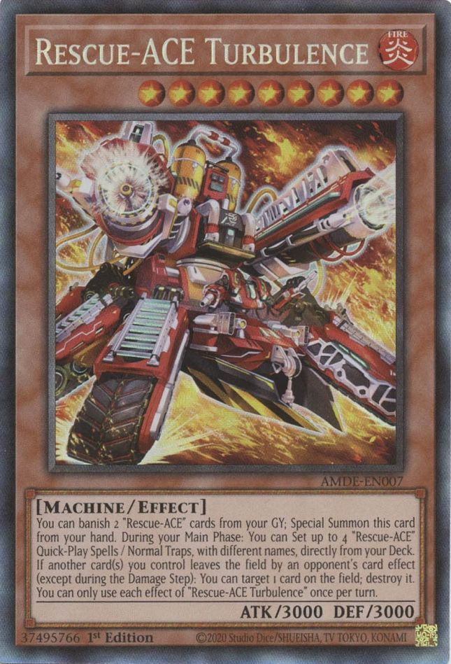 Rescue-ACE Turbulence [AMDE-EN007] Collector's Rare Yu-Gi-Oh!