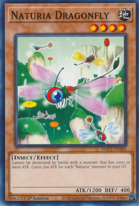 Naturia Dragonfly [HAC1-EN101] Common Yu-Gi-Oh!