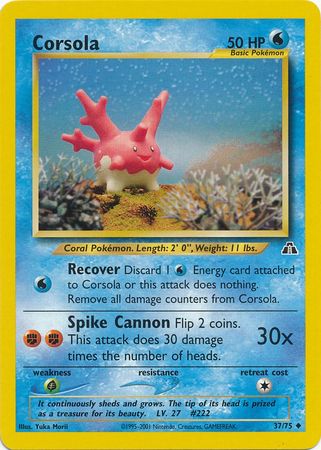 Corsola (37/75) [Neo Discovery Unlimited] Pokémon