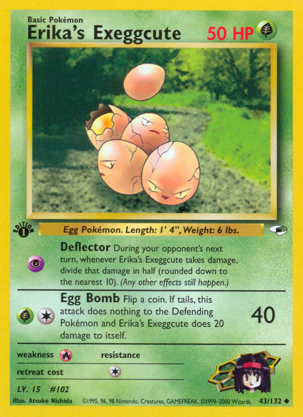 Erika's Exeggcute (43/132) [Gym Heroes 1st Edition] Pokémon