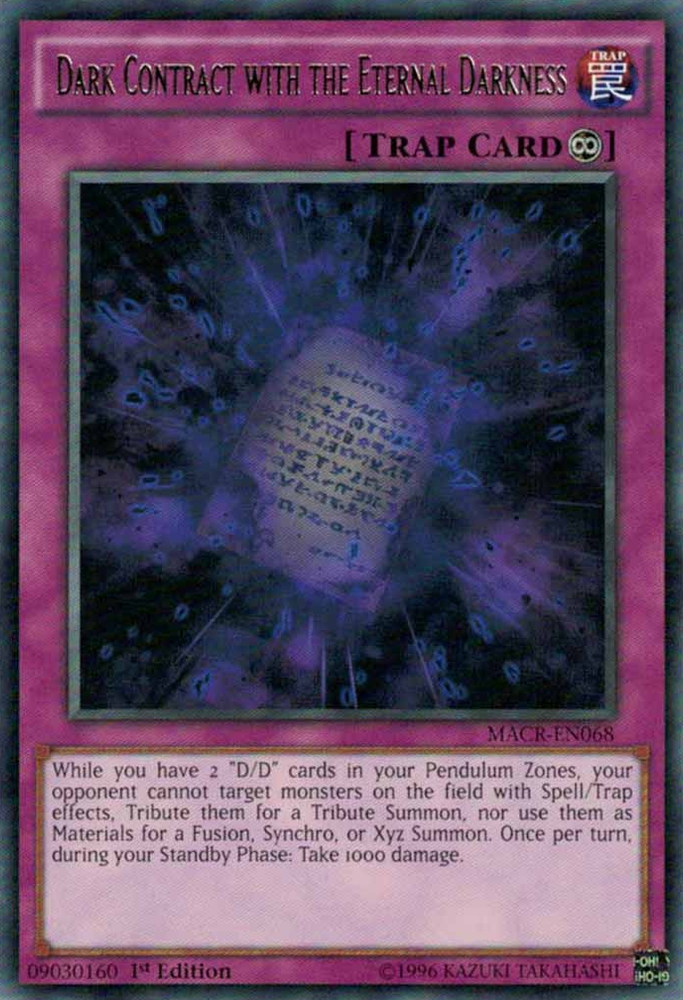 Dark Contract with the Eternal Darkness [MACR-EN068] Rare Yu-Gi-Oh!