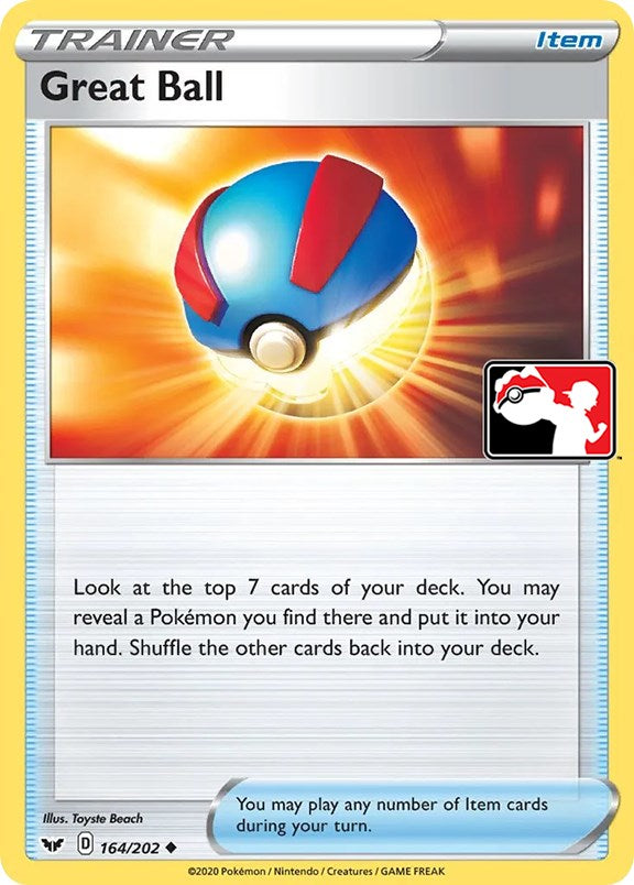 Great Ball (164/202) [Prize Pack Series One] Pokémon