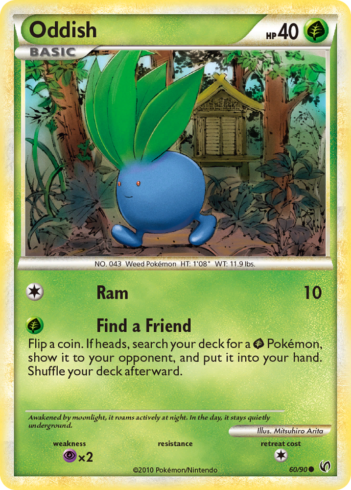 Oddish (60/90) [HeartGold & SoulSilver: Undaunted] Pokémon