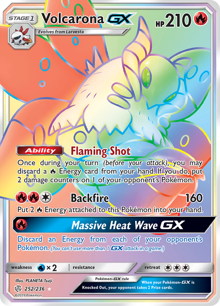 Volcarona GX (252/236) [Sun & Moon: Cosmic Eclipse] Pokémon