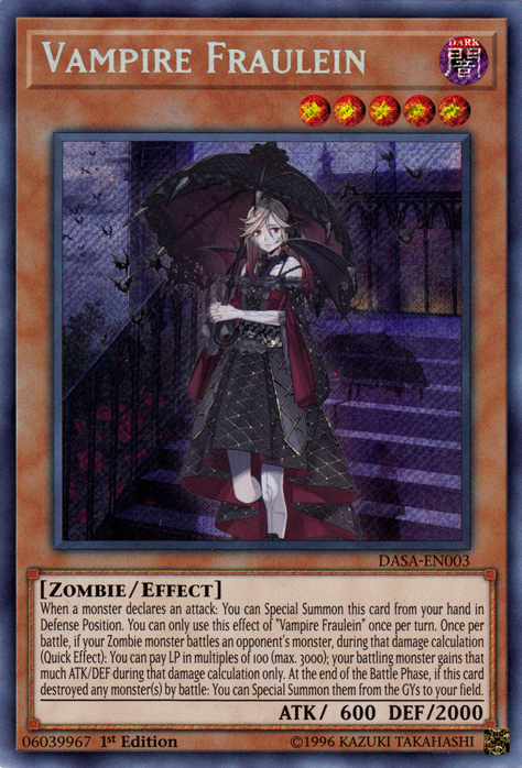 Vampire Fraulein [DASA-EN003] Secret Rare Yu-Gi-Oh!