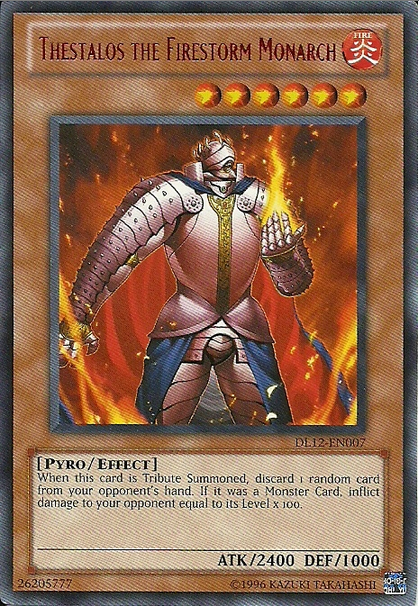 Thestalos the Firestorm Monarch (Red) [DL12-EN007] Rare Yu-Gi-Oh!