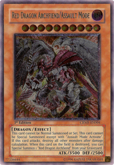 Red Dragon Archfiend/Assault Mode [CRMS-EN004] Ultimate Rare Yu-Gi-Oh!