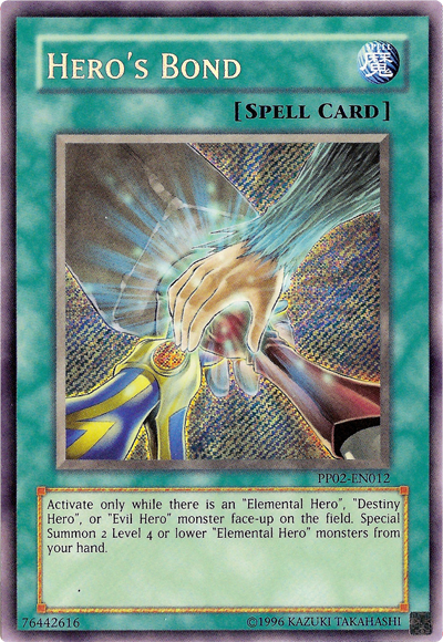Hero's Bond [PP02-EN012] Secret Rare Yu-Gi-Oh!