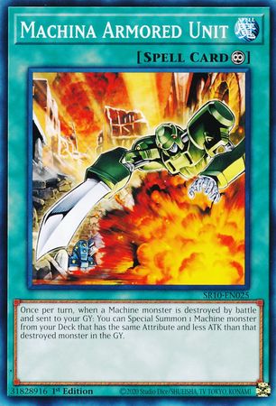 Machina Armored Unit [SR10-EN025] Common Yu-Gi-Oh!