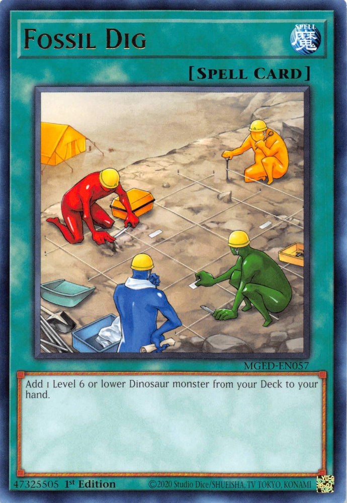 Fossil Dig [MGED-EN057] Rare Yu-Gi-Oh!