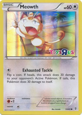 Meowth (53/83) (Toys R Us Promo) [XY: Generations] Pokémon