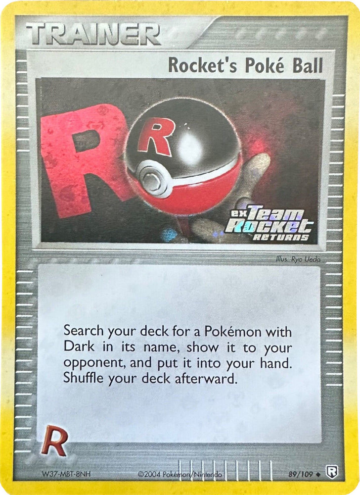 Rocket's Poke Ball (89/109) (Stamped) [EX: Team Rocket Returns] Pokémon