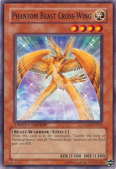 Phantom Beast Cross-Wing [GLD2-EN011] Common Yu-Gi-Oh!