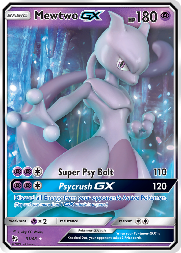 Mewtwo GX (31/68) [Sun & Moon: Hidden Fates] Pokémon