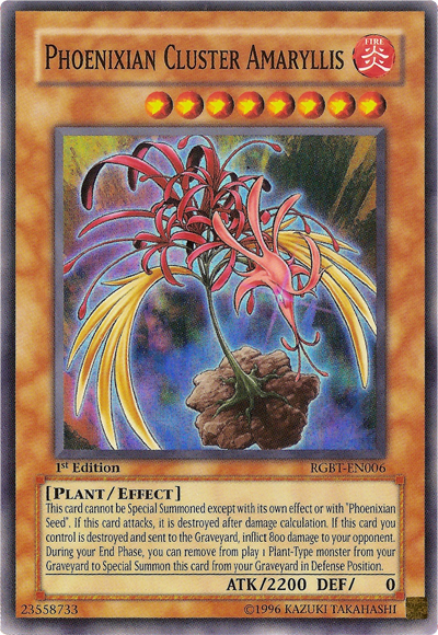 Phoenixian Cluster Amaryllis [RGBT-EN006] Super Rare Yu-Gi-Oh!