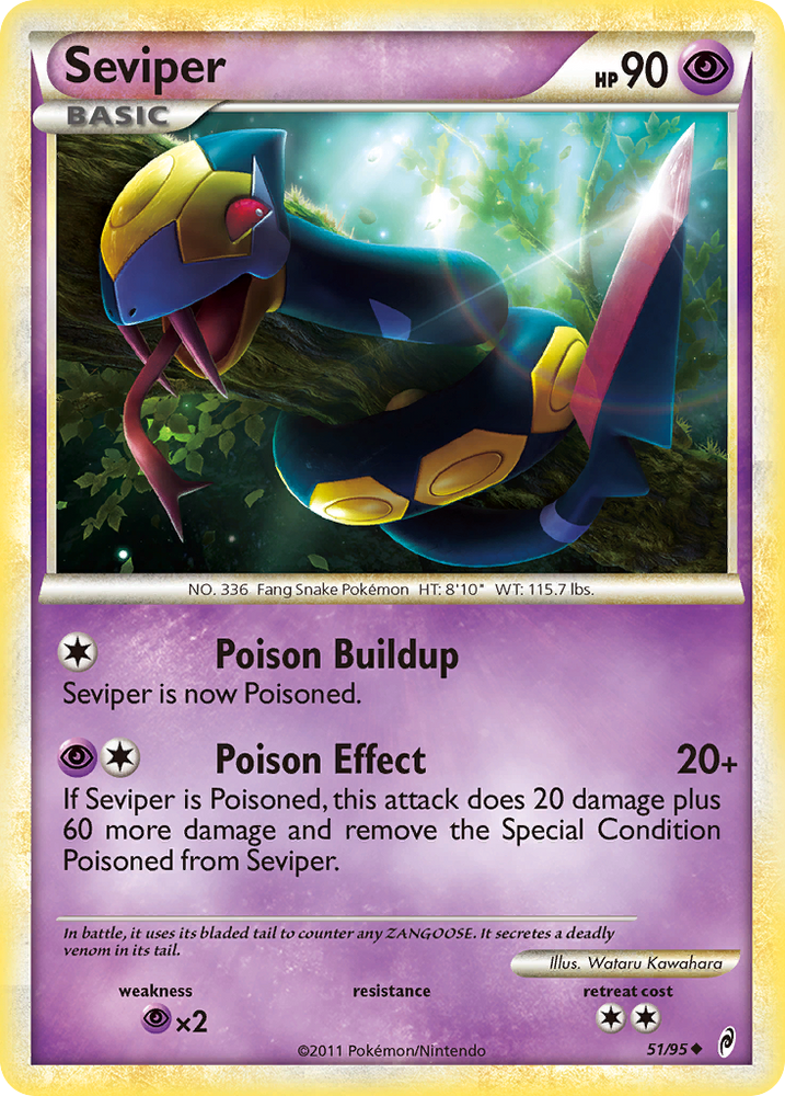 Seviper (51/95) [HeartGold & SoulSilver: Call of Legends] Pokémon
