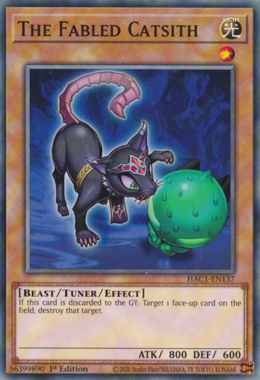 The Fabled Catsith [HAC1-EN137] Common Yu-Gi-Oh!