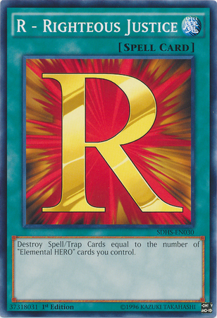 R - Righteous Justice [SDHS-EN030] Common Yu-Gi-Oh!