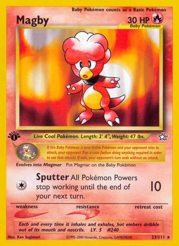 Magby (23/111) [Neo Genesis 1st Edition] Pokémon