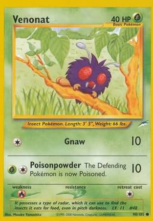 Venonat (90/105) [Neo Destiny Unlimited] Pokémon